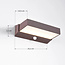 Wandlamp buiten Onyx met sensor - bruin