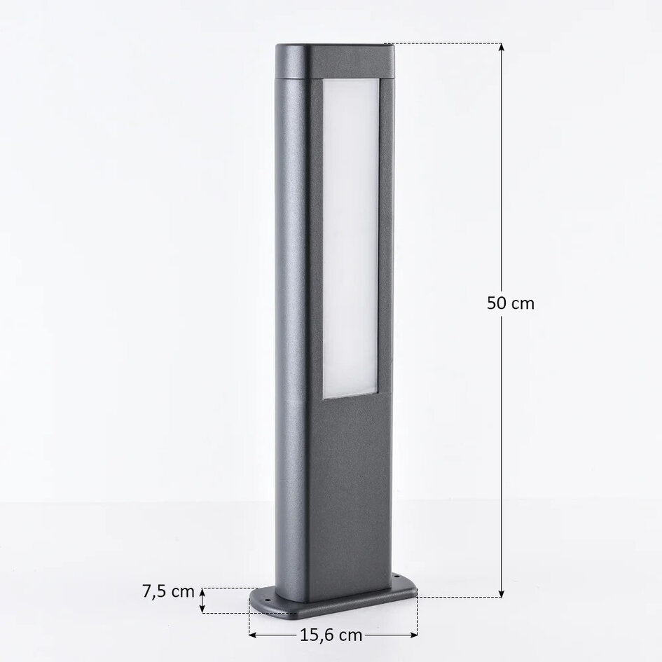 Industriële staande buitenlamp Stein - antraciet