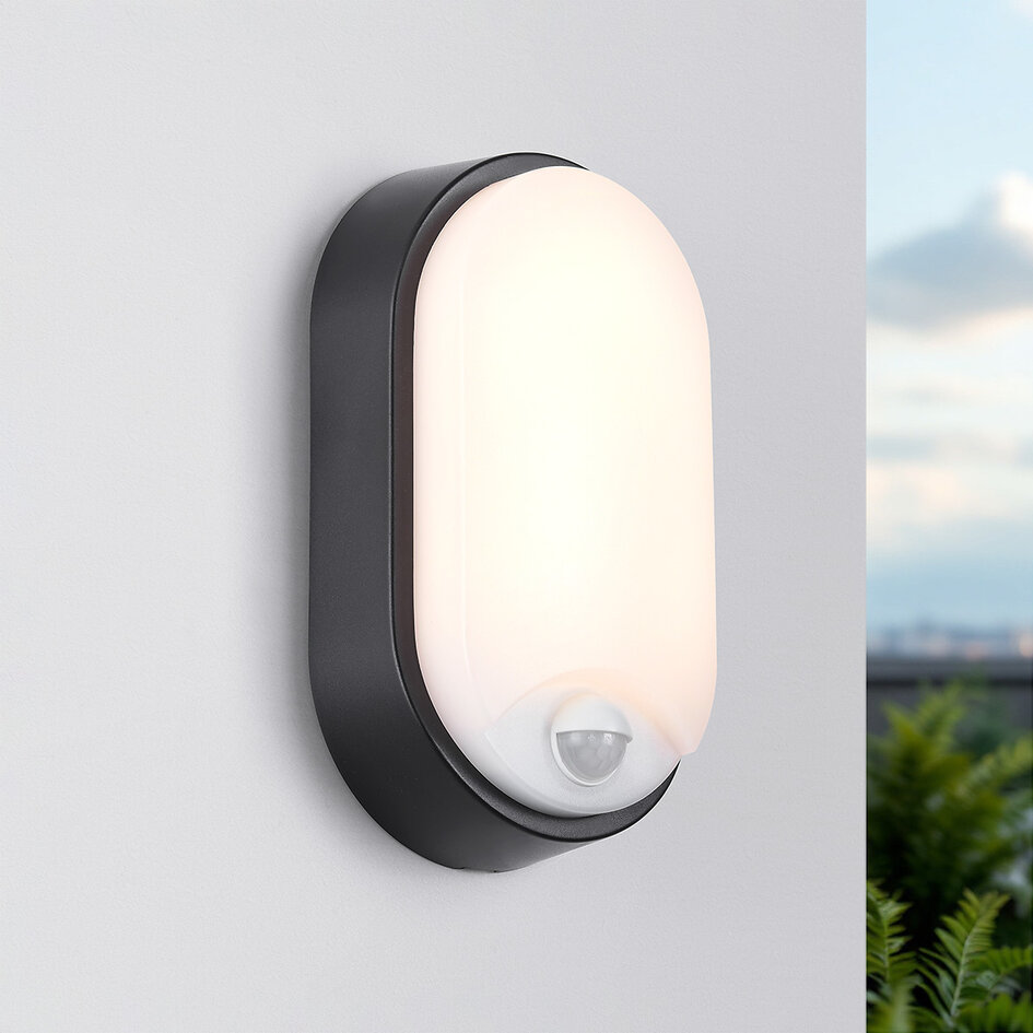 Ovale lamp met sensor drie verschillende kleurstanden