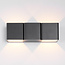 Design 2-lichts wandlamp buiten - Preston