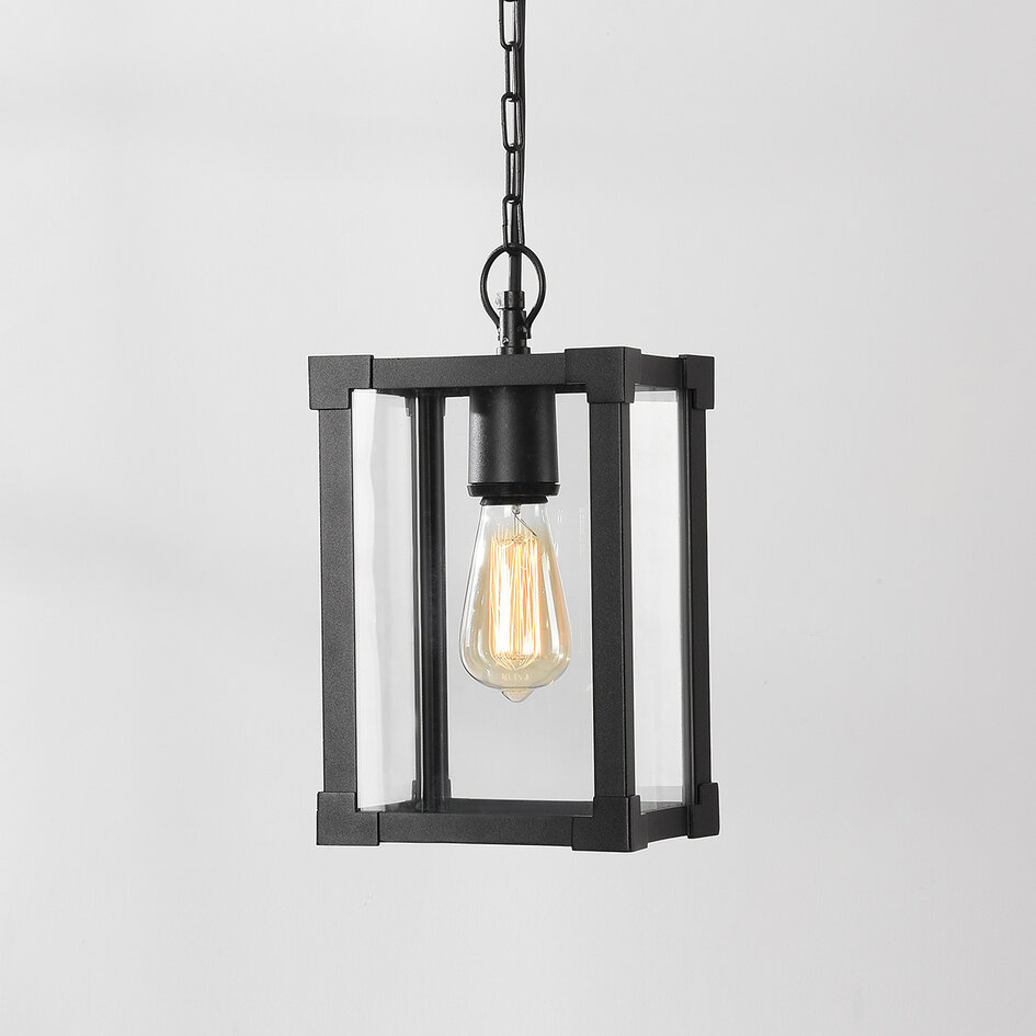 Industriële buiten hanglamp Joya - zwart