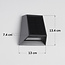 Solar buiten wandlamp met sensor Sonia