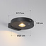 Compacte solar wandlamp met sensor Mea