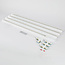Modern 1-fase railsysteem 3 meter wit - Lexi