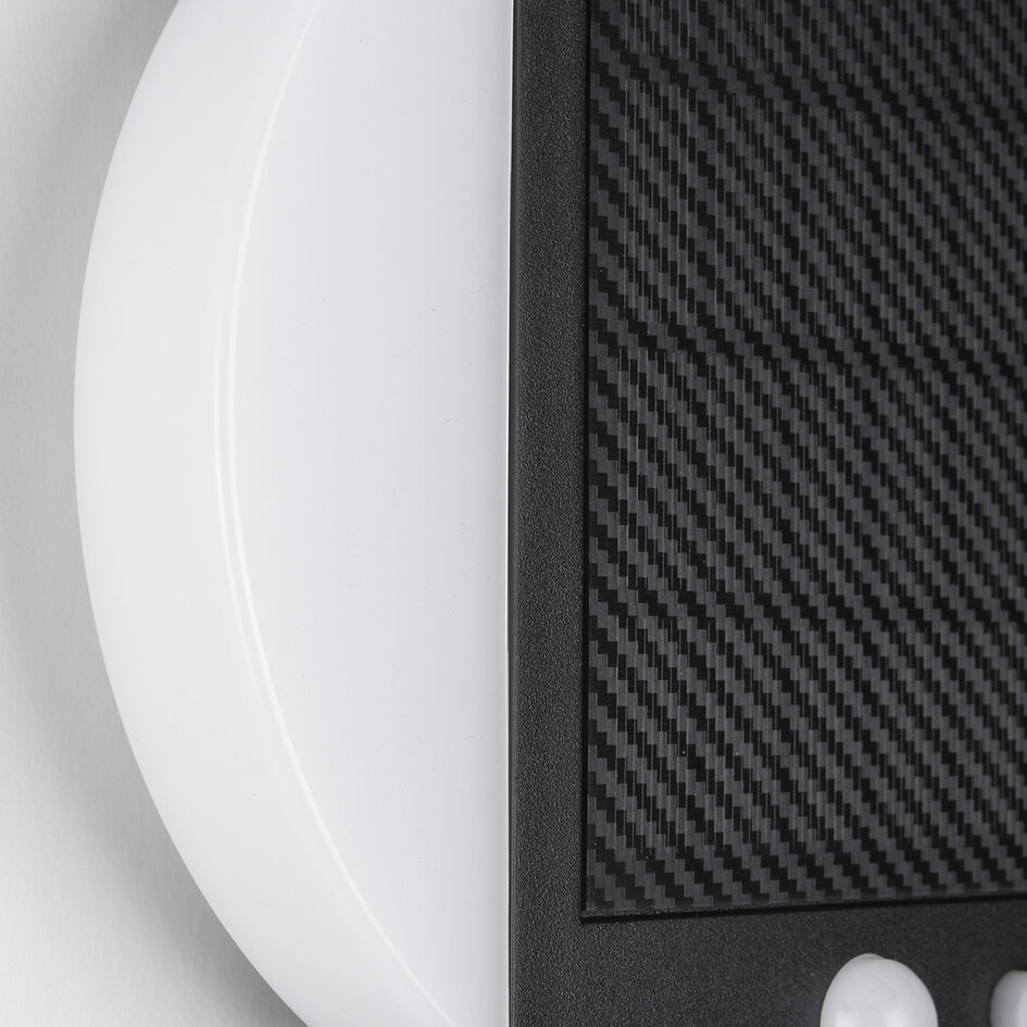 Moderne solar buitenwandlamp met sensor  zwart - Blitz