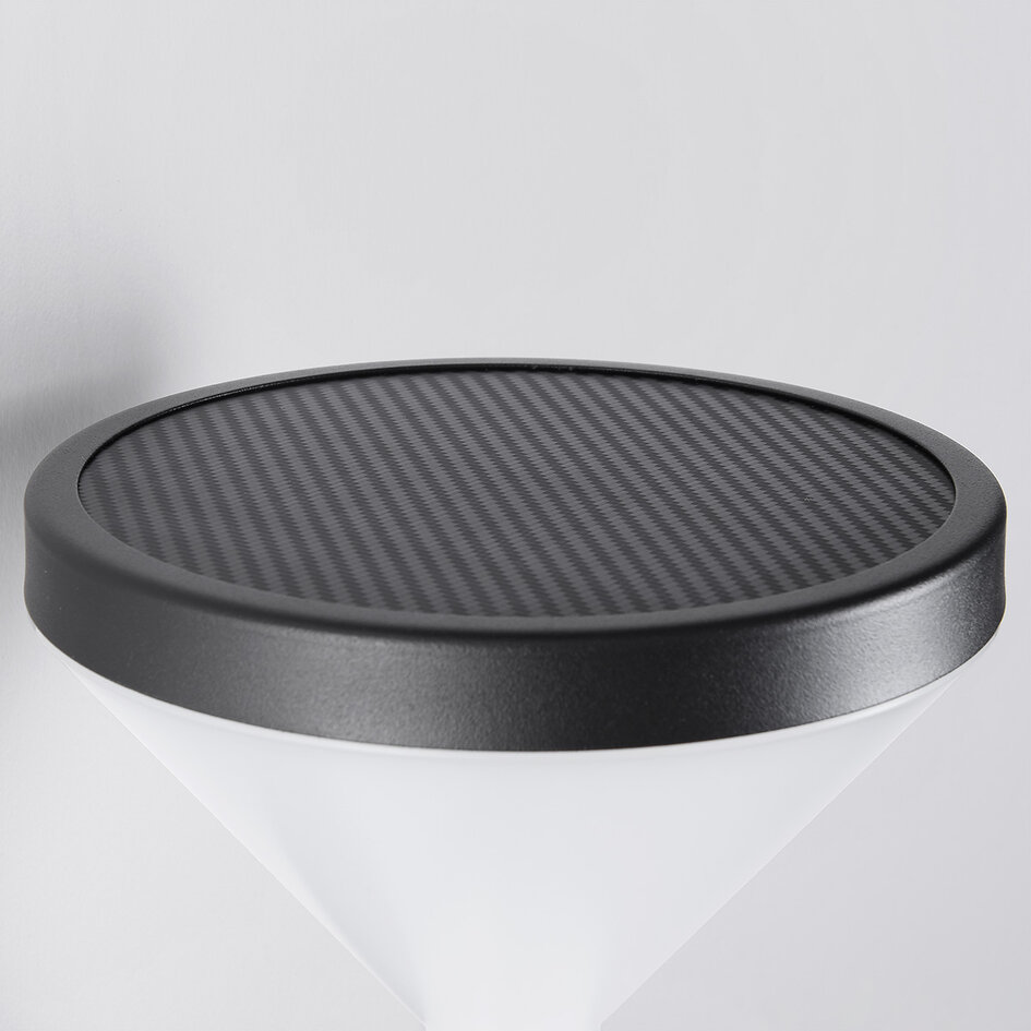 Moderne solar buitenwandlamp zwart met sensor - Chandler