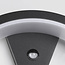 Design wandlamp buiten met sensor Vic - zwart