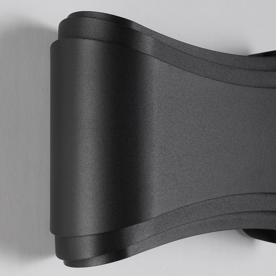 Moderne buitenwandlamp zwart - Ann