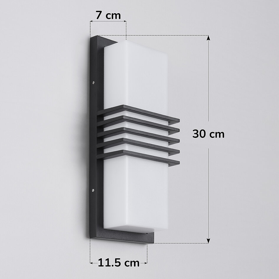 Buitenwandlamp Jean IP44 - zwart