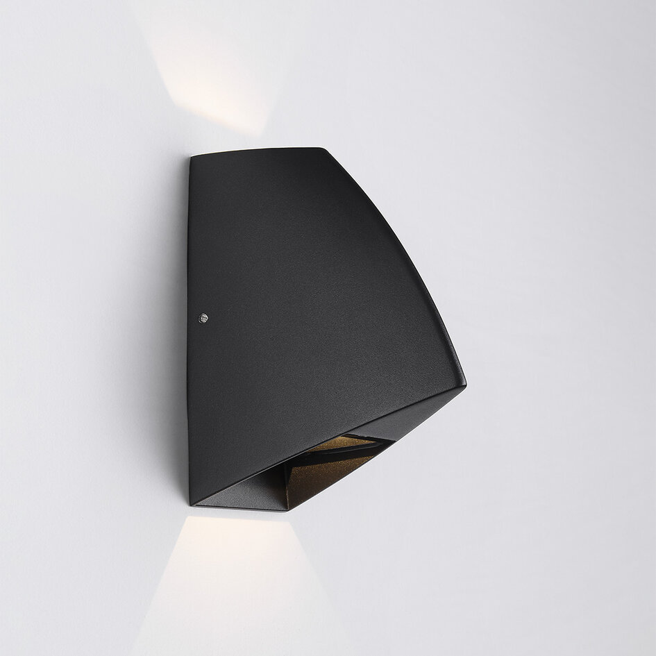 Design muurlamp buiten Romy- 2-lichts