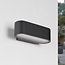 Moderne zwarte wandlamp buiten incl. LED - Tino