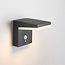 Moderne solar wandlamp zwart met sensor - Halo