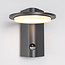 Donkergrijze moderne wandlamp - Mayson