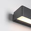 Donkergrijze design muurlamp - Raf