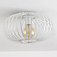 1-lichts plafondlamp Fiore - wit