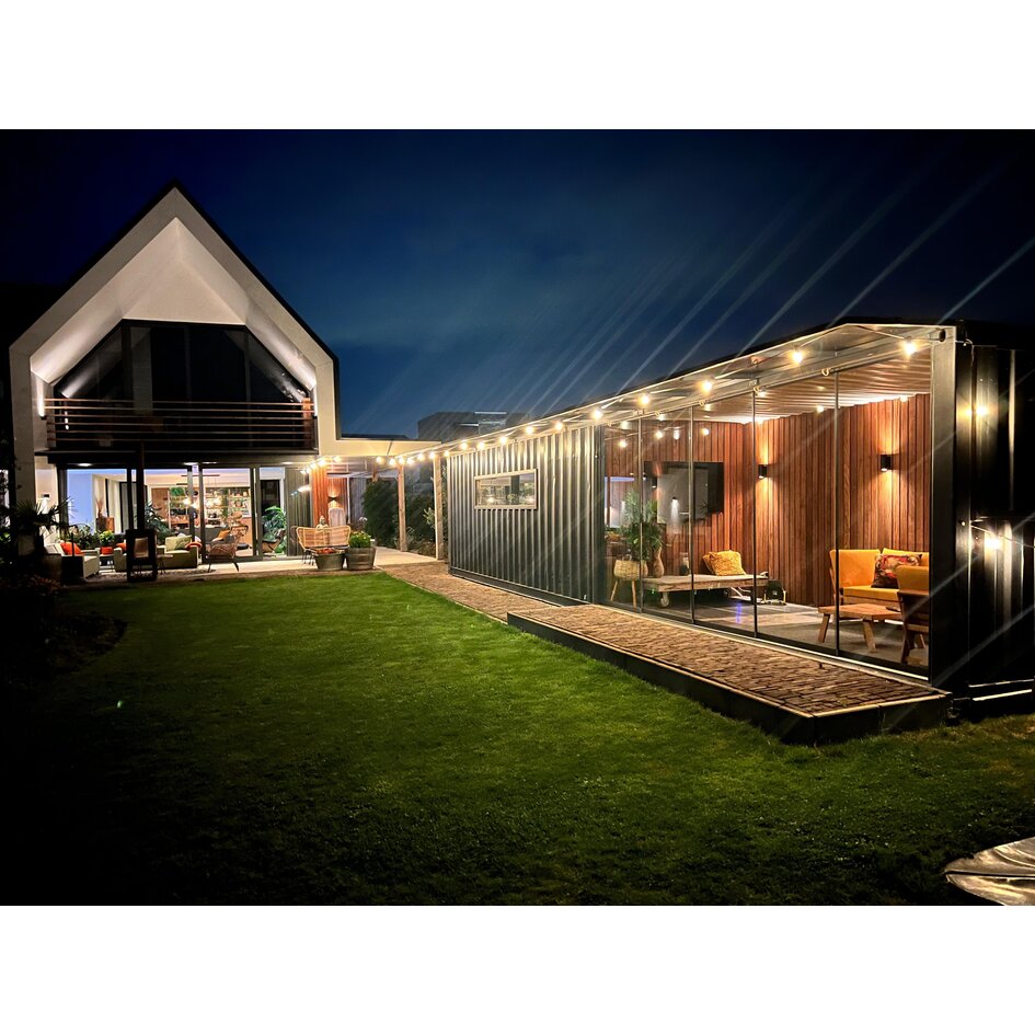 Prikkabel set met 3 watt, dimbare LED filament lampen