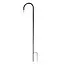 Metalen tuinpalen met haak 120 cm - set van 5 stuks