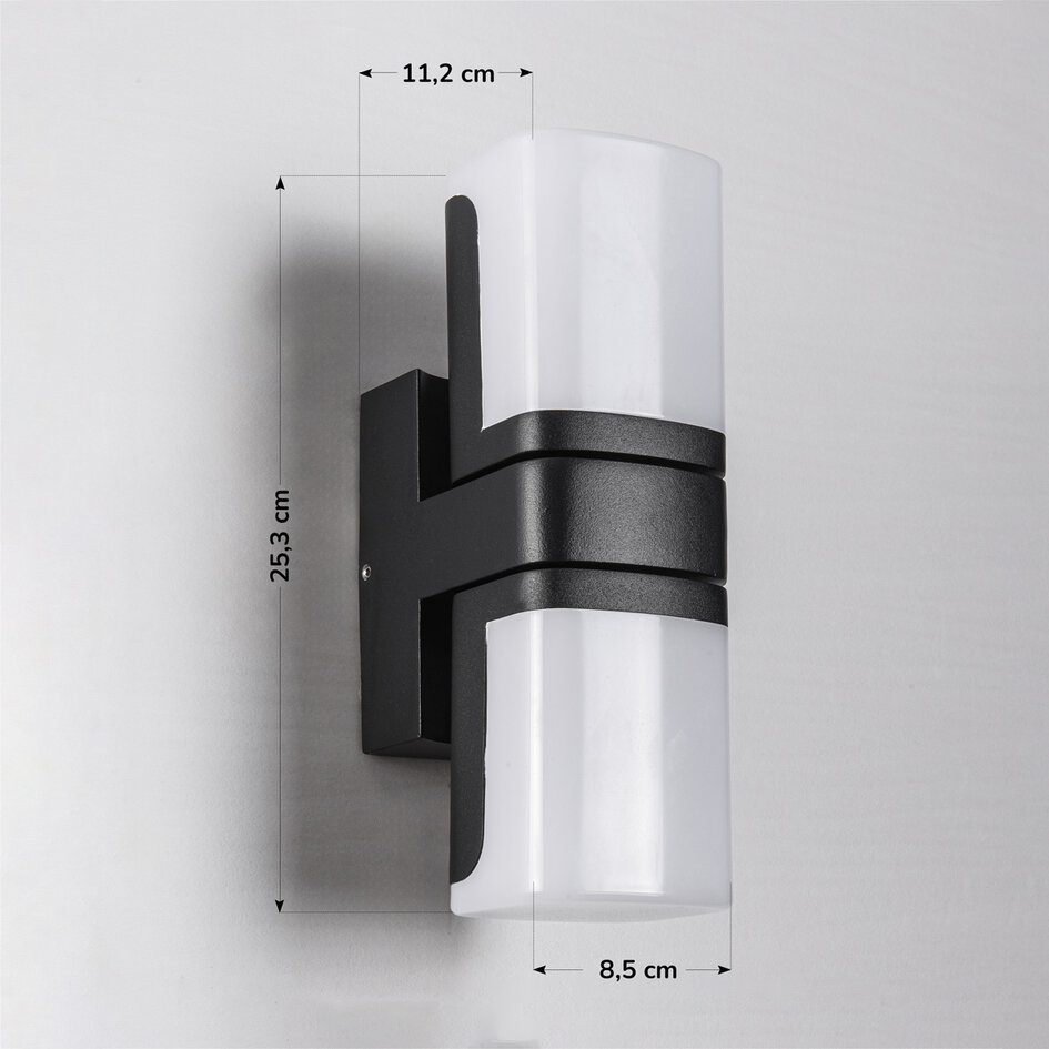 Verstelbare wandlamp Bobby - zwart