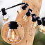Prikkabel set met 1 watt, dimbare U-vorm LED filament lampen