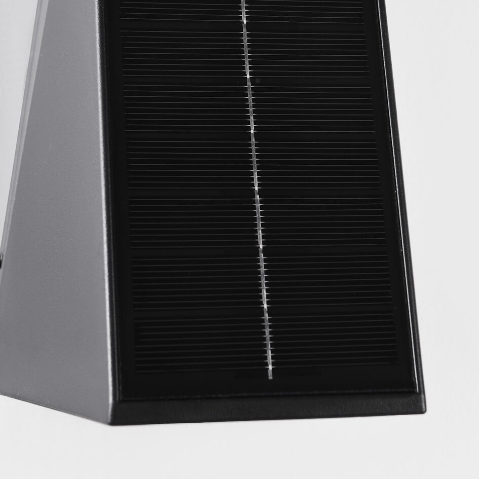 Solar wandlamp voor buiten Solon - zwart