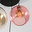 Hanglamp 4-lichts met gekleurd glas - Liya