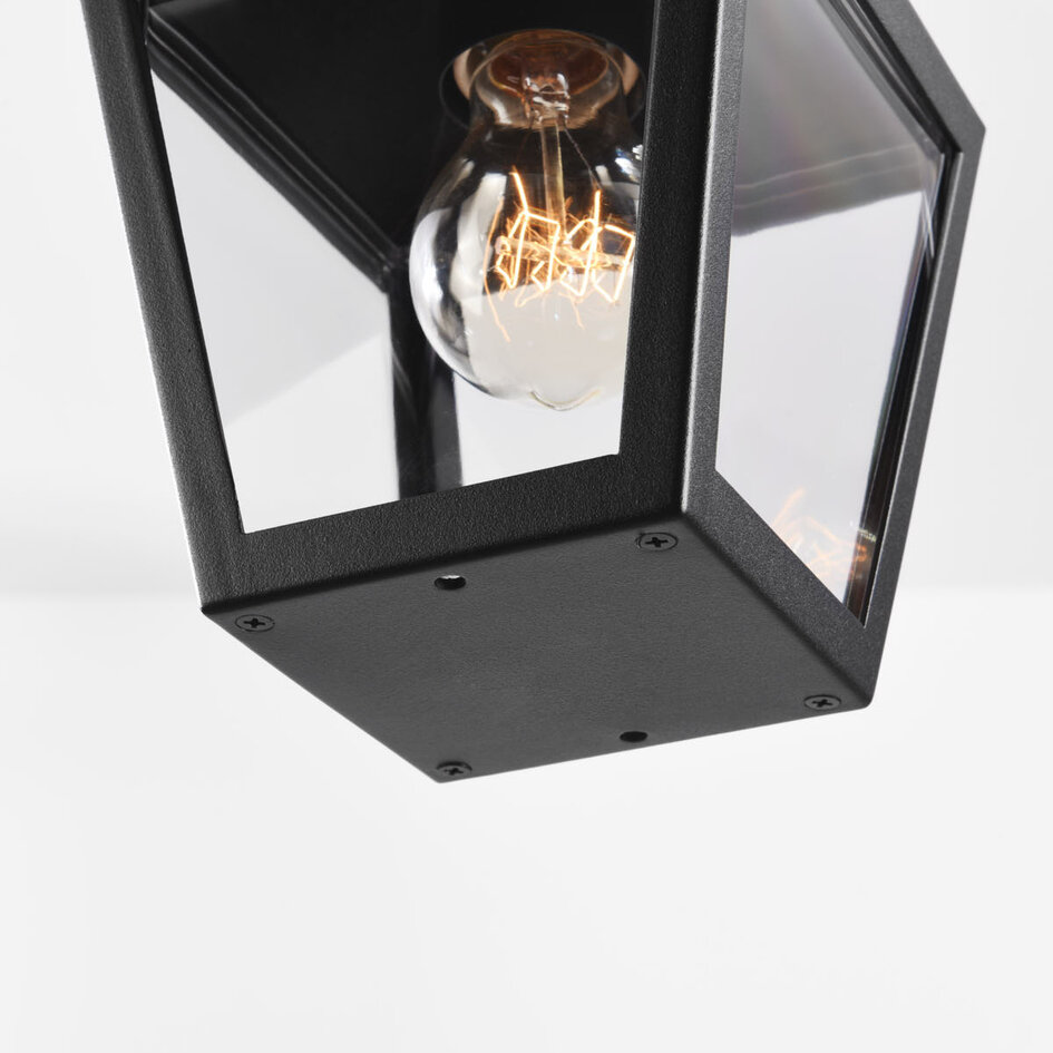 Landelijke hanglamp buiten zwart - Joy