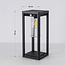 Moderne solar staande lamp zwart met sensor - Illumina
