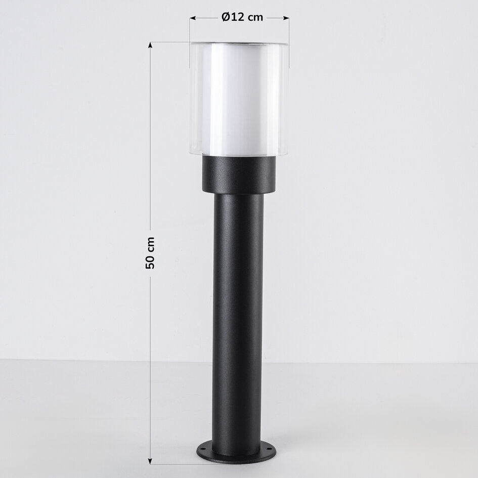 Moderne staande buitenlamp Baxie - zwart