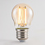 2,5W & 4,5W filament lamp, 2000K, amber glas Ø45 - dimbaar