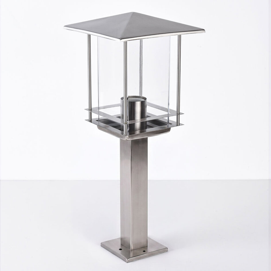 Klassieke buitenlamp Rocco RVS, 45 cm