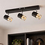 Industriële plafondlamp met 3 spots - Theo