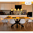 4-lichts design hanglamp zwart met smoke glas - Faliste