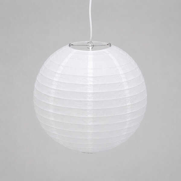 Witte nylon lampion voor buiten