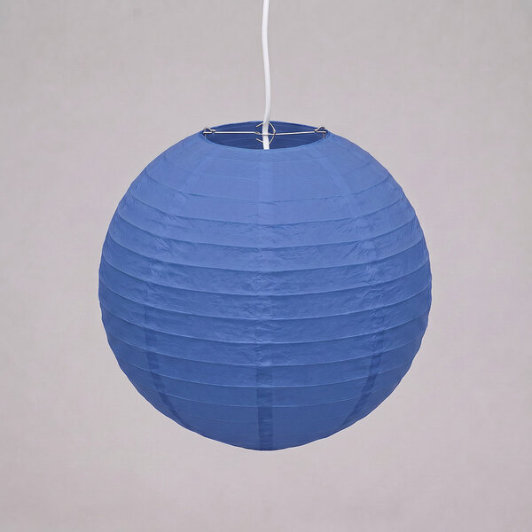 Donkerblauwe nylon lampion voor buiten