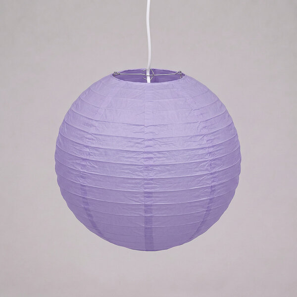 Paarse nylon lampion voor buiten
