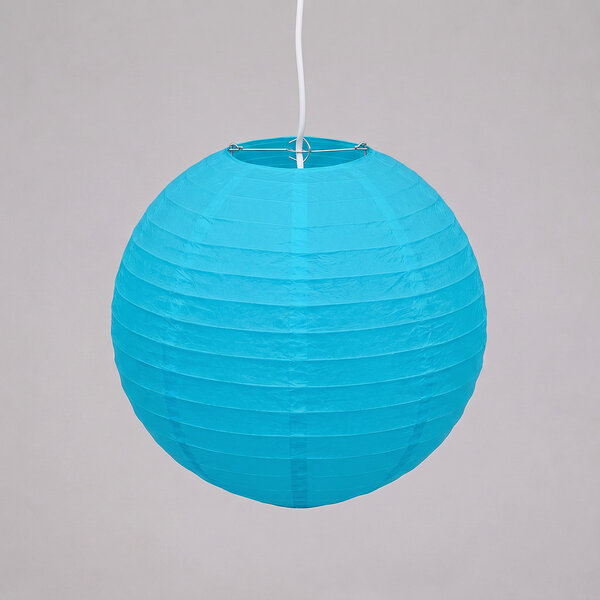 Blauwe nylon lampion voor buiten