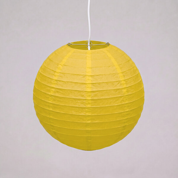Gele nylon lampion voor buiten