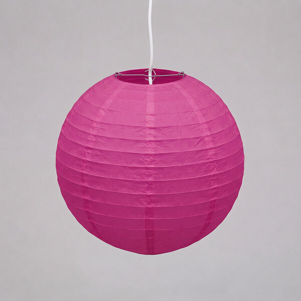 Fuchsia roze nylon lampion voor buiten
