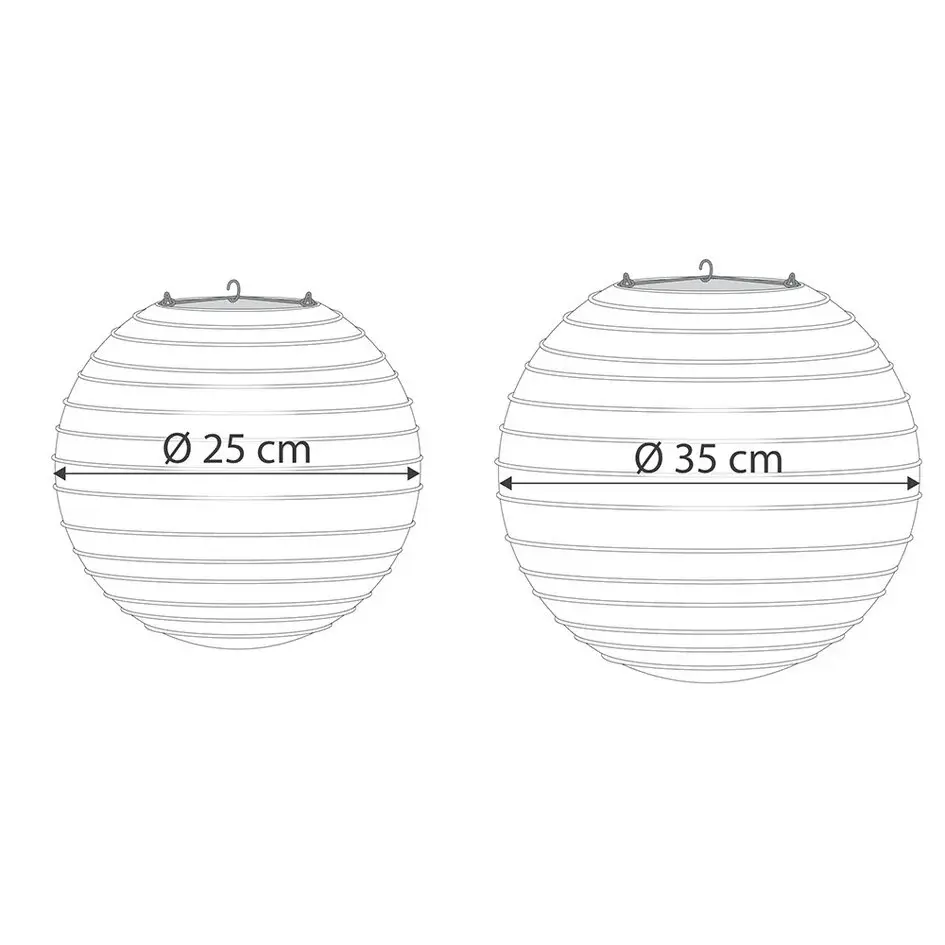 Lichtpaarse nylon lampion voor buiten