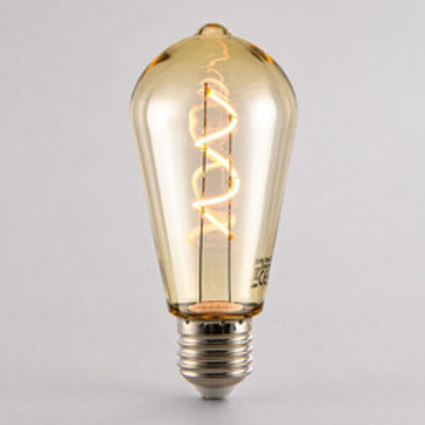 3W filament lamp, 2200K, amber Ø60 - dimbaar