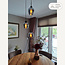 Design hanglamp met smoke glas 3-lichts - Kansas