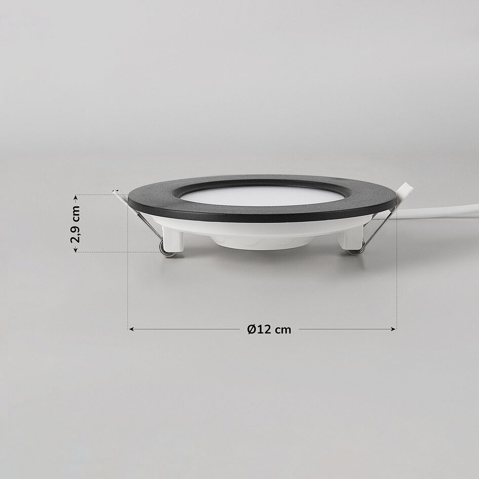 6W ronde LED downlight met CCT switch 3000K/4000K/6500K - Ø120mm