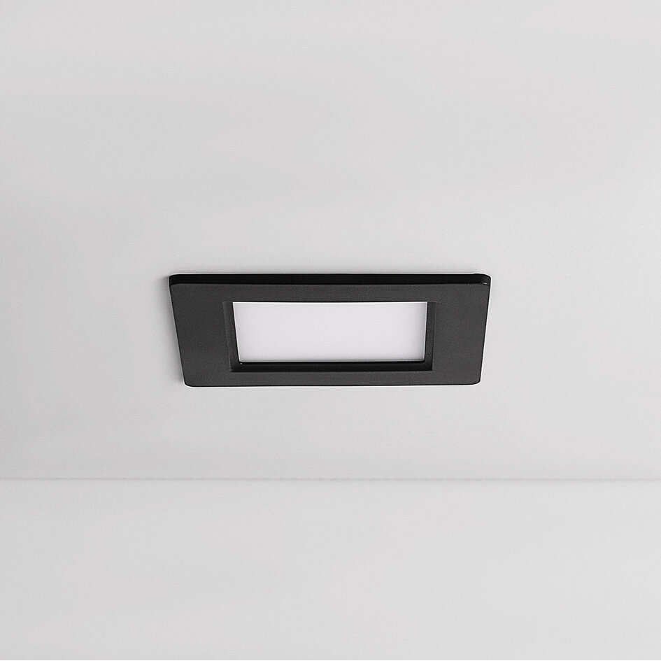 6W vierkante downlight met CCT switch 3000K/4000K/6500K - 120 x 120 mm
