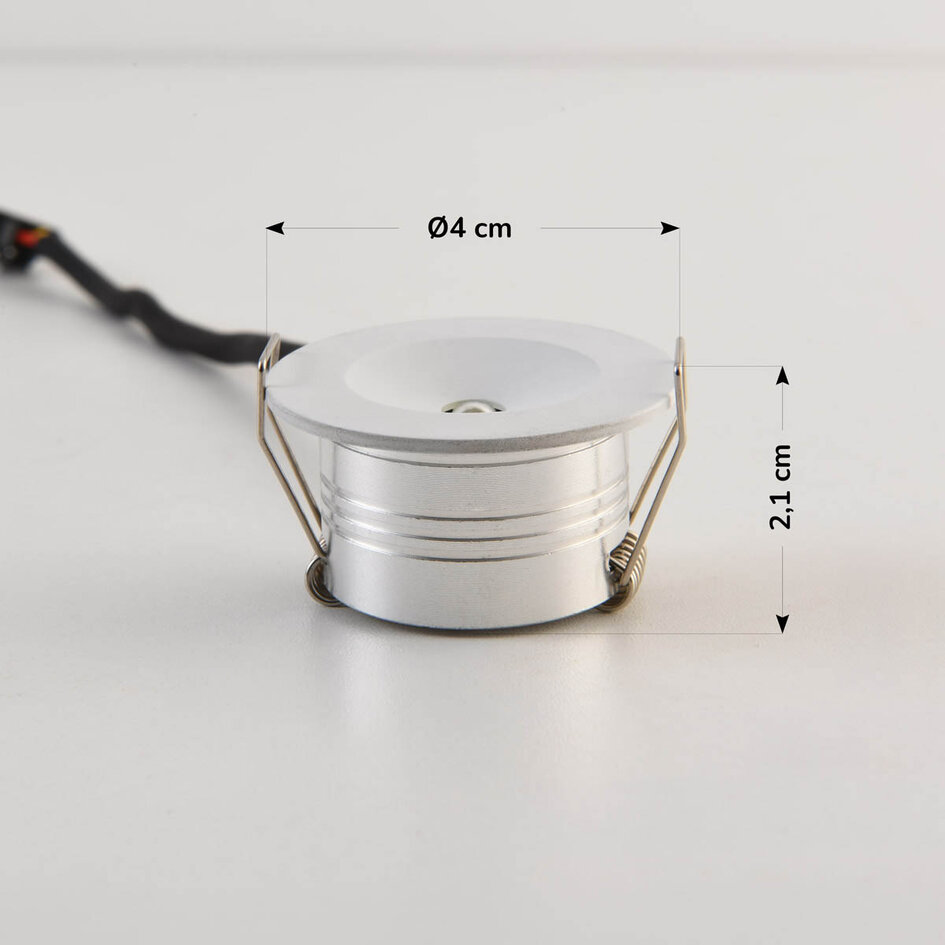 Ronde aluminium inbouwspot - LX010