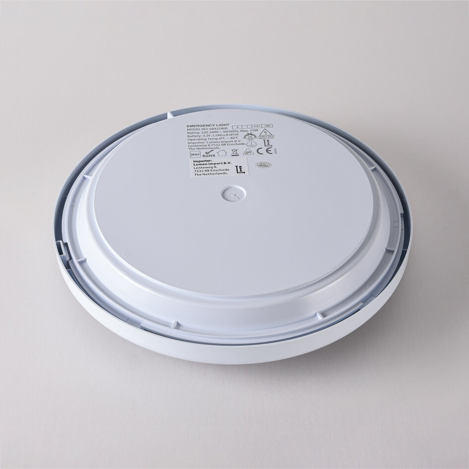 Plafonnière incl. noodunit met CCT switch 3000K/4000K/6500K