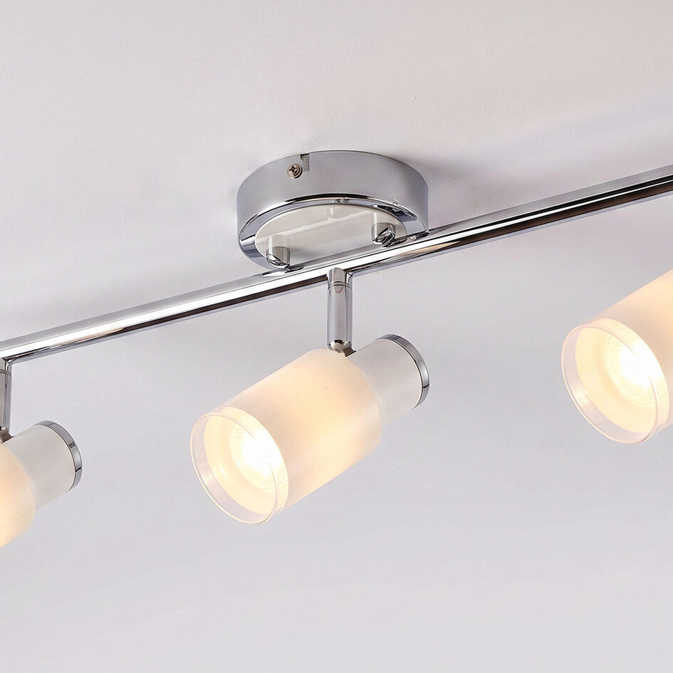 Moderne plafondspot zilver, 3-lichts - Kali (E14 fitting)