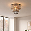 Luxe zwarte plafondlamp - Royce