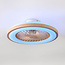 Plafondventilator met aanpasbare kleurtemperatuur en stereffect houtlook - Starry