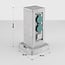 2-voudig buitenstopcontact IP44 met timer - steenlook