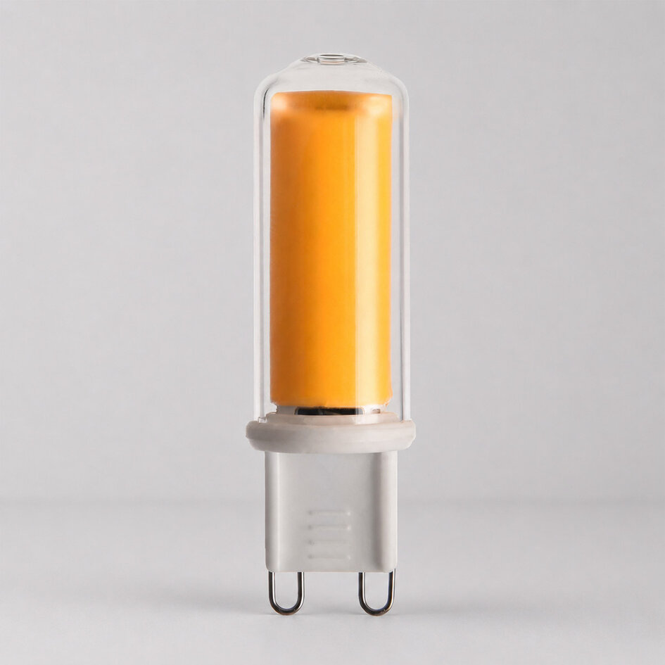 Dimbare G9 LED spot, helder glas, 2700K, 2,2W